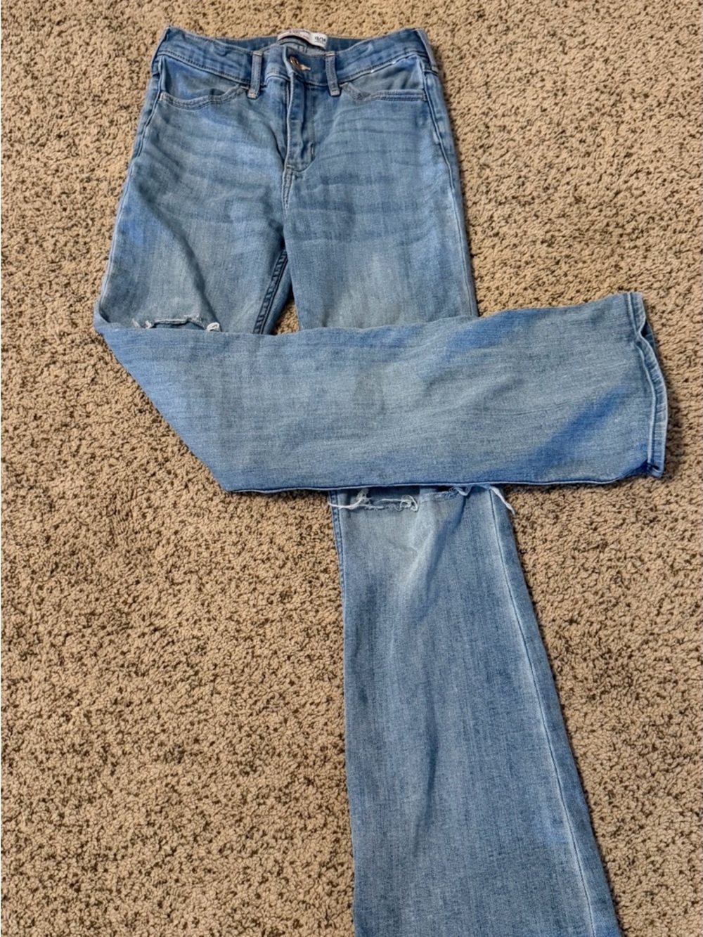 abercrombie kids Light Blue Flare Jeans